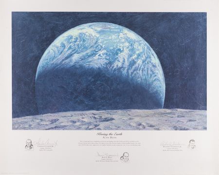 Lot #6201 Apollo 12 Signed 'Kissing the Earth'
