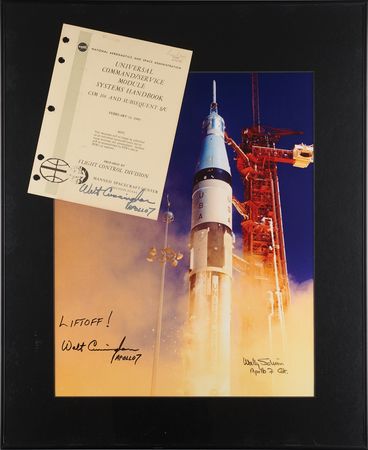 Lot #6082 Wally Schirra and Walt Cunningham Signed