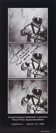 Lot #6476 Alexei Leonov Signed Oversized
