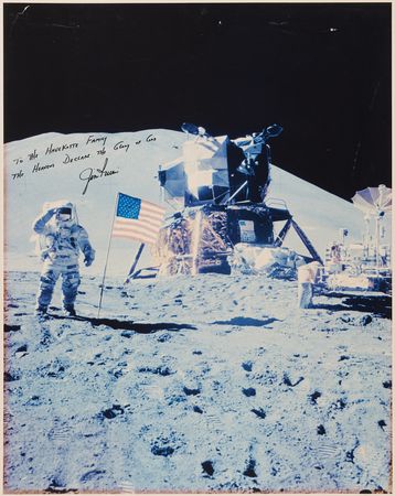 Lot #6278 Jim Irwin Signed Oversized Photograph