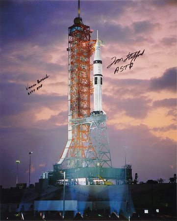 Lot #6376 Tom Stafford and Vance Brand Signed