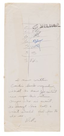 Lot #6033 Mercury 7 Signed Initials on Mailing Envelope with Deke Slayton Autograph Note Signed, Agreeing to Joseph Kittinger’s Parachute Proposal - Image 2