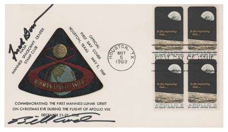 Lot #6099 Bill Anders and Frank Borman Signed
