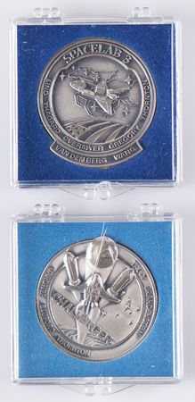 Lot #6433 STS-8 and STS-51-B (2) Unflown Robbins Medallions - From the Personal Collection of William E. Thornton - Image 3