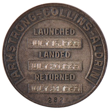 Lot #6130 Apollo 11 Flown Robbins Medallion - From the Personal Collection of William E. Thornton - Image 2