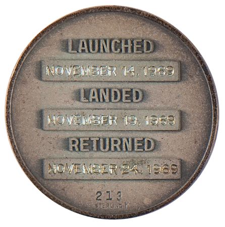 Lot #6200 Apollo 12 Flown Robbins Medallion - From the Personal Collection of William E. Thornton - Image 2