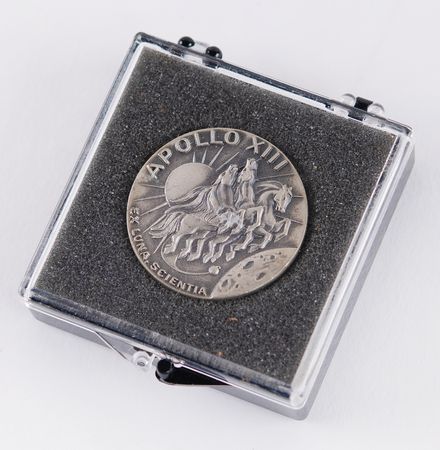 Lot #6209 Apollo 13 Flown Robbins Medallion - From the Personal Collection of William E. Thornton - Image 3