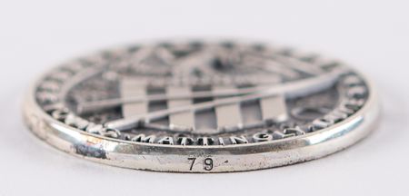 Lot #6280 Apollo 16 Flown Robbins Medallion - From the Personal Collection of William E. Thornton - Image 3