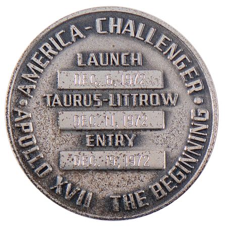 Lot #6301 Apollo 17 Unflown Robbins Medallion - From the Personal Collection of William E. Thornton - Image 2