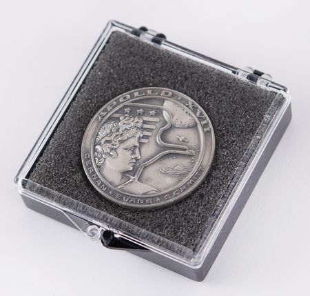 Lot #6301 Apollo 17 Unflown Robbins Medallion - From the Personal Collection of William E. Thornton - Image 3