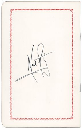 Lot #6154 Neil Armstrong Signed Program -