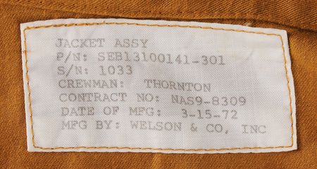 Lot #6371 Skylab Medical Experiment Altitude Test (SMEAT) Jacket and Trouser Assemblies - From the Personal Collection of William E. Thornton - Image 5