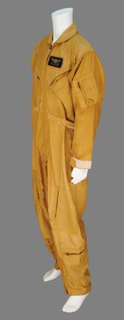 Lot #6352 Apollo-Era NASA-Issued 'Mustard Yellow' Flight Suit - From the Personal Collection of William E. Thornton - Image 2