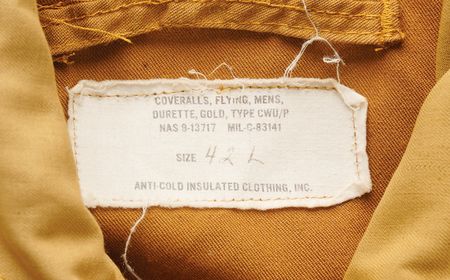 Lot #6352 Apollo-Era NASA-Issued 'Mustard Yellow' Flight Suit - From the Personal Collection of William E. Thornton - Image 6