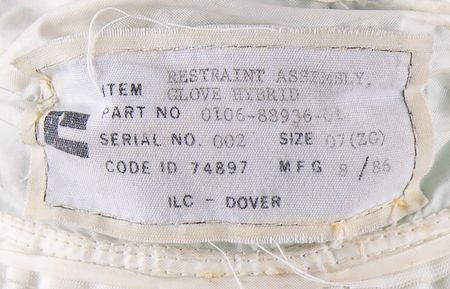 Lot #6392 Space Shuttle 4000 Series ILC Dover Glove Restraint and Bladder - Image 3
