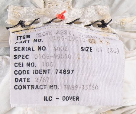 Lot #6392 Space Shuttle 4000 Series ILC Dover Glove Restraint and Bladder - Image 4
