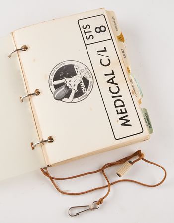 Lot #6404 STS-8 Medical Checklist [Attested Flown]