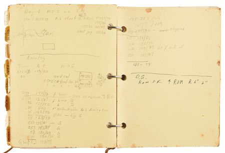 Lot #6404 STS-8 Medical Checklist [Attested Flown] - From the Personal Collection of William E. Thornton - Image 9
