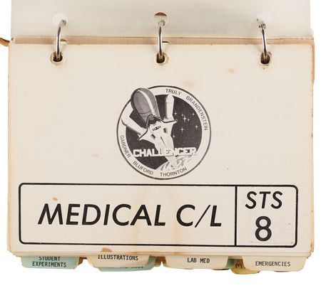 Lot #6404 STS-8 Medical Checklist [Attested Flown] - From the Personal Collection of William E. Thornton - Image 10
