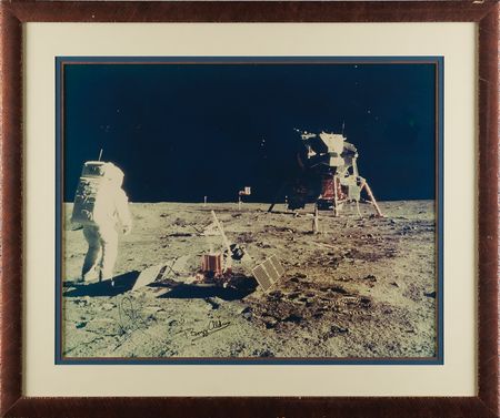 Lot #6149 Neil Armstrong and Buzz Aldrin Signed