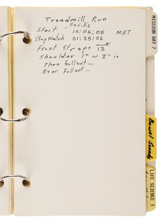 Lot #6421 STS-51-B Crew Notes Notebook [Attested Flown] - From the Personal Collection of William E. Thornton - Image 3