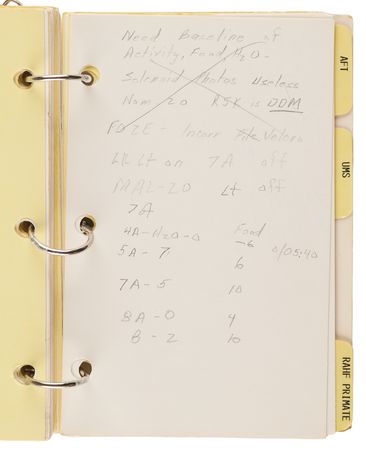 Lot #6421 STS-51-B Crew Notes Notebook [Attested Flown] - From the Personal Collection of William E. Thornton - Image 7