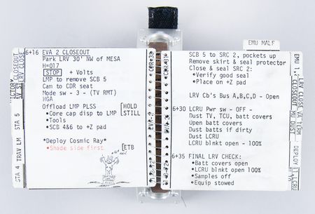 Lot #6299 Apollo 17 Flown and Lunar Surface-Used EVA-2 Cuff Checklist - From the Personal Collection of Gene Cernan - Image 13