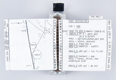 Lot #6299 Apollo 17 Flown and Lunar Surface-Used EVA-2 Cuff Checklist - From the Personal Collection of Gene Cernan - Image 7
