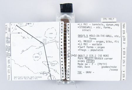 Lot #6299 Apollo 17 Flown and Lunar Surface-Used EVA-2 Cuff Checklist - From the Personal Collection of Gene Cernan - Image 8