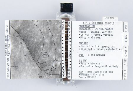 Lot #6299 Apollo 17 Flown and Lunar Surface-Used EVA-2 Cuff Checklist - From the Personal Collection of Gene Cernan - Image 9