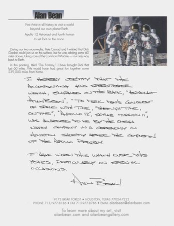 Lot #6197 Omega Speedmaster Professional 18K Gold Apollo 11 Commemorative Watch - From the Personal Collection of Alan Bean - Image 11