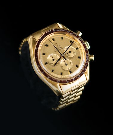 Lot #6197 Omega Speedmaster Professional 18K Gold