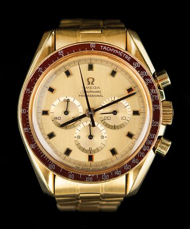 Lot #6197 Omega Speedmaster Professional 18K Gold Apollo 11 Commemorative Watch - From the Personal Collection of Alan Bean - Image 3