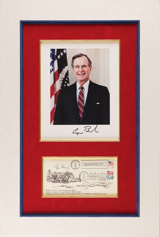 Lot 225 George Bush (2) Signed Items