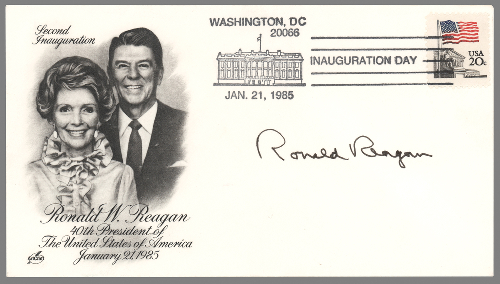 Lot 219 Ronald Reagan Signed Inauguration Day Cover