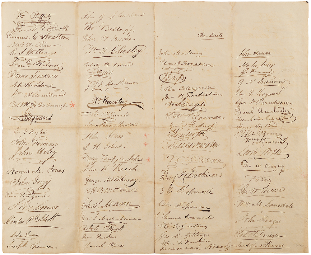 Lot 330 Francis Scott Key Document Signed - Approving the Election of the New Episcopal Diocese of Maryland