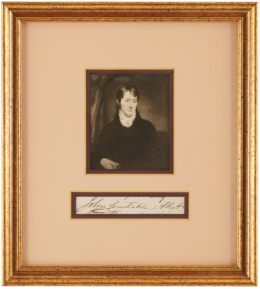 Lot 500 John Constable Signature