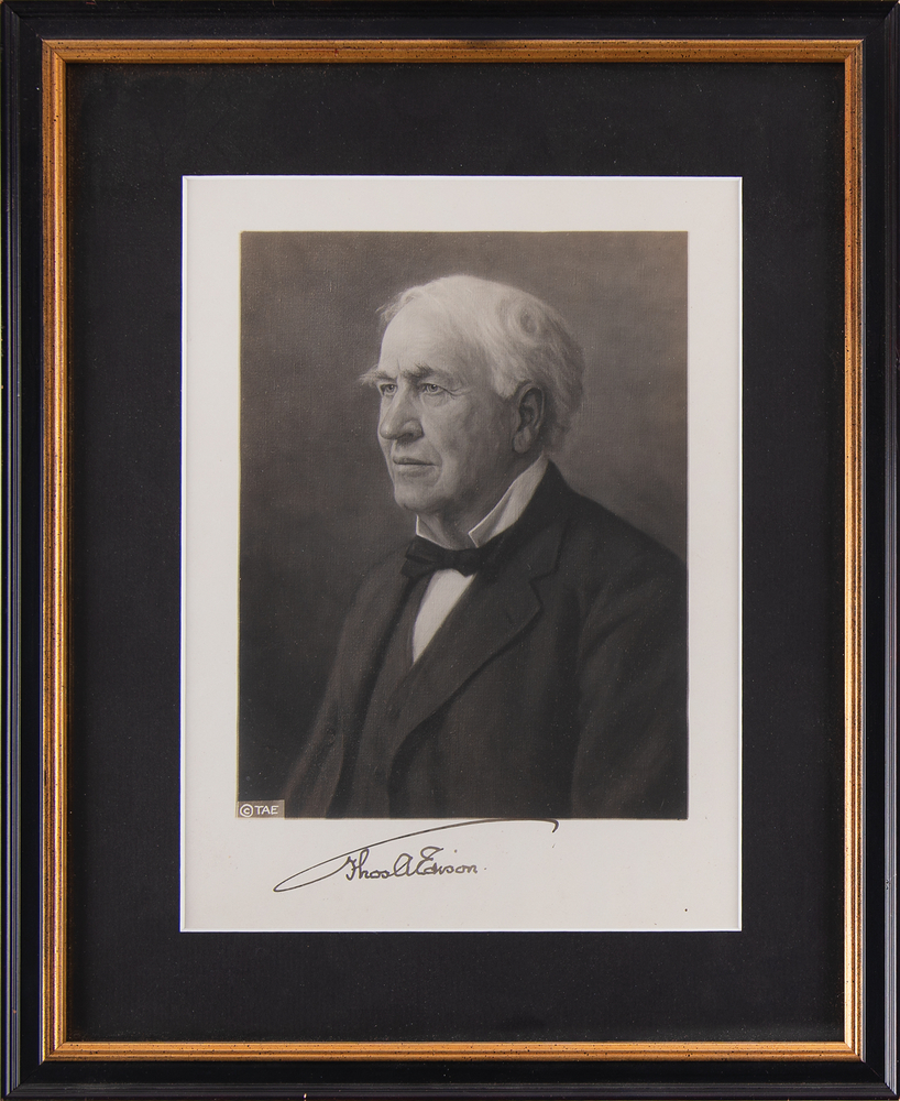 Lot 390 Thomas Edison Signed Photograph