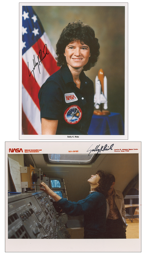Lot 486 Sally Ride (2) Signed Photographs