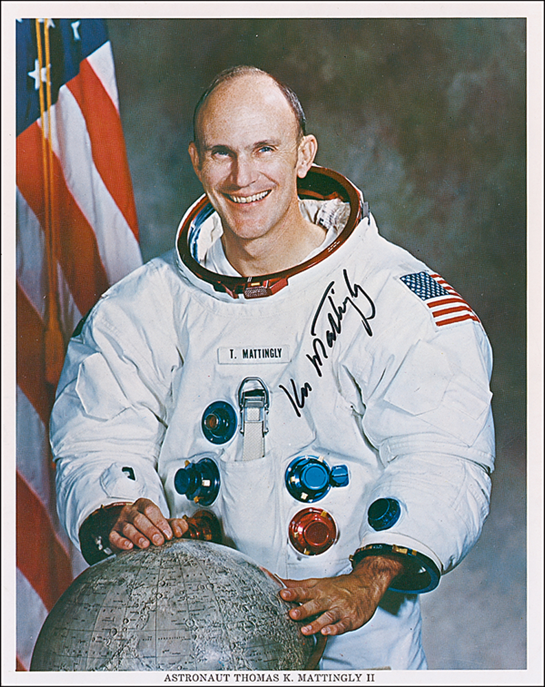 Lot 483 Ken Mattingly Signed Photograph