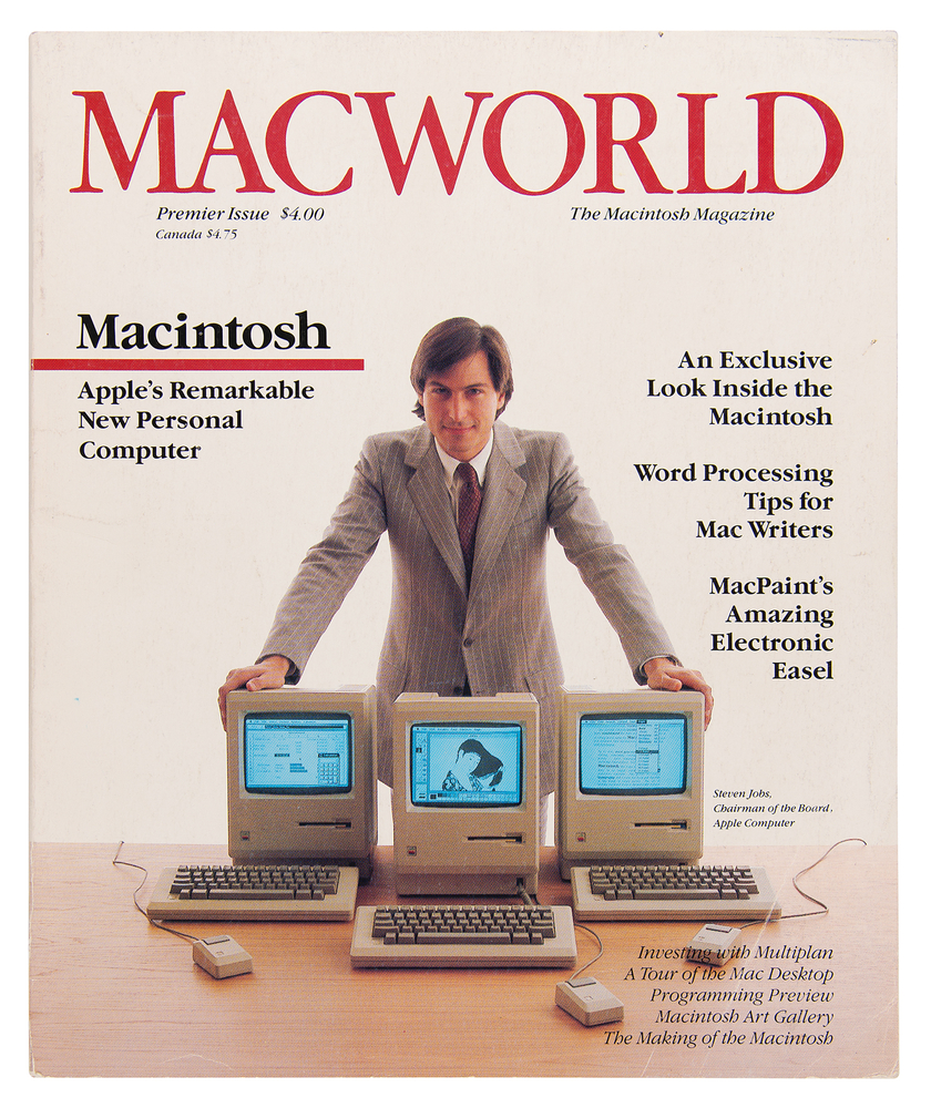 Lot 398 Steve Jobs: Macworld Magazine Premiere Issue (February 1984)