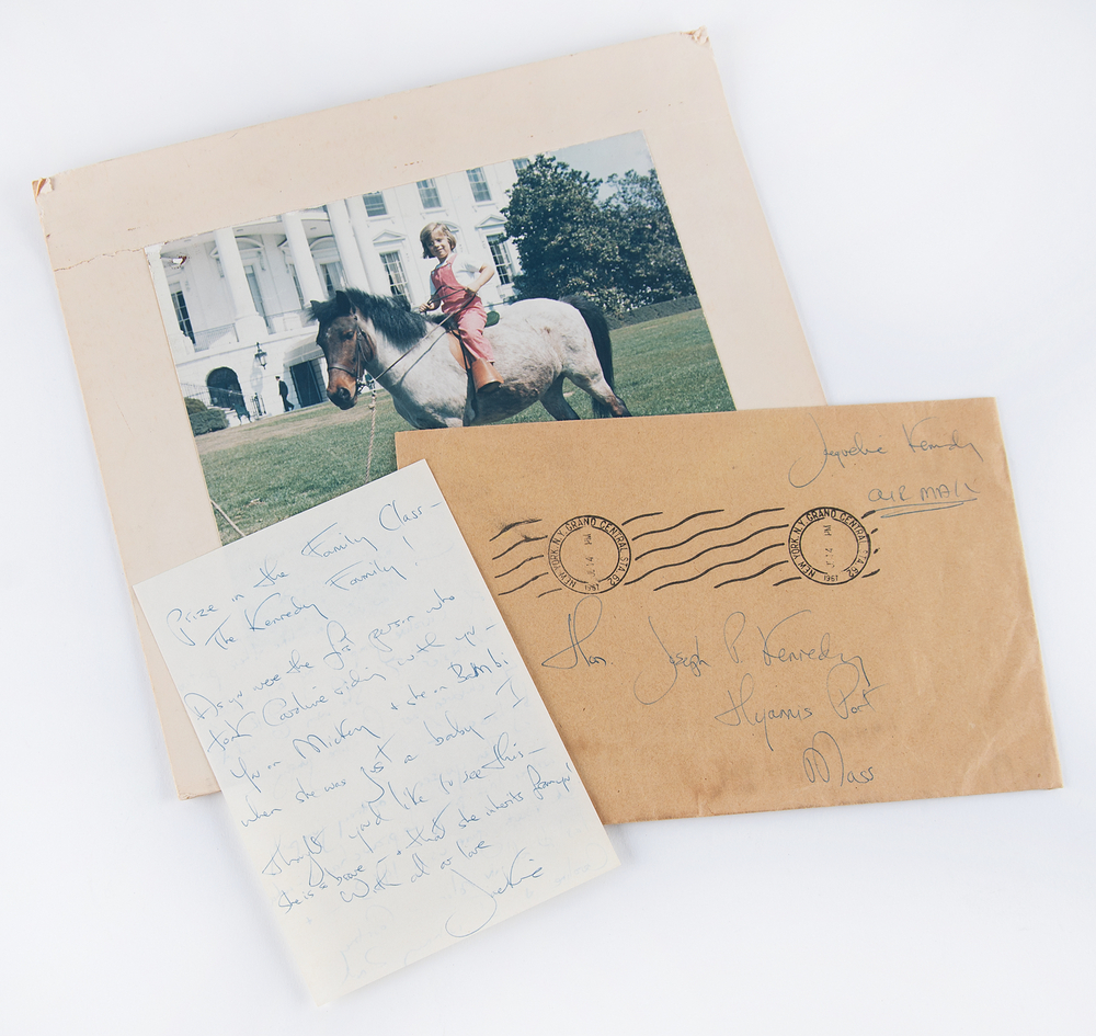 Lot 74 Jacqueline Kennedy Autograph Letter Signed to Joseph P. Kennedy on Caroline's First Equestrian Triumph: 
