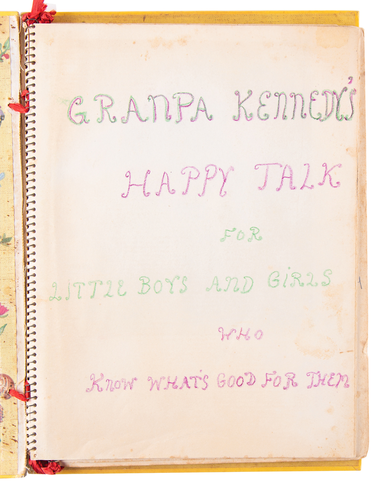 Lot 114 Jacqueline Kennedy Handmade Mother Goose Book, with Coloring by Caroline and John Jr.