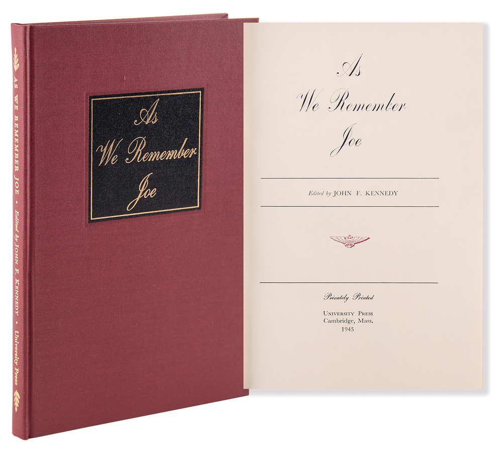 Lot 97 John F. Kennedy: As We Remember Joe Book – Privately Printed in an Edition of 250