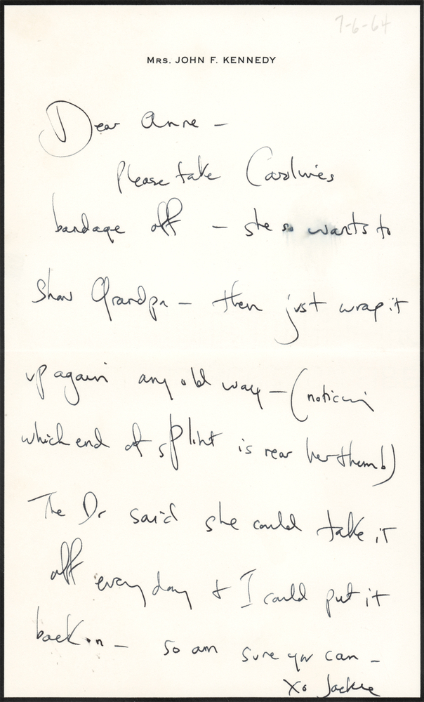Lot 78 Jacqueline Kennedy Autograph Letter Signed to Cousin-in-Law Ann Gargan