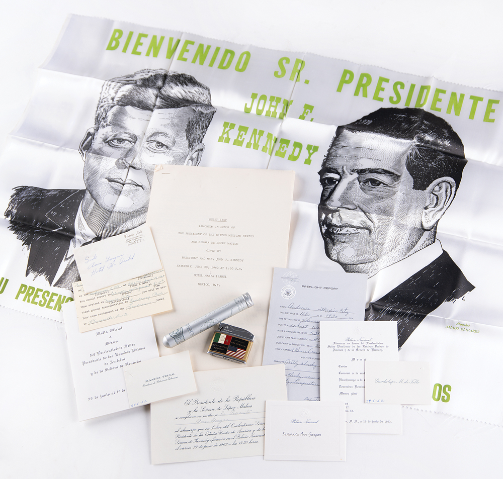 Lot 117 [John F. Kennedy] 1962 Presidential State Visit to Mexico Archive - Material from the Collection of JFK's Cousin, Ann Gargan