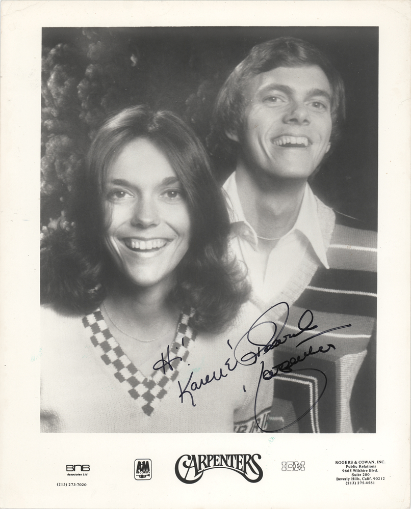 Lot 692 The Carpenters Signed Photograph