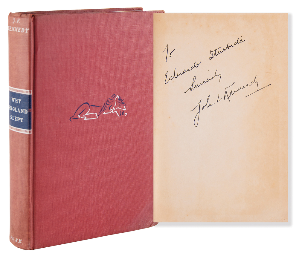 Lot 94 John F. Kennedy Signed Book - Why England Slept