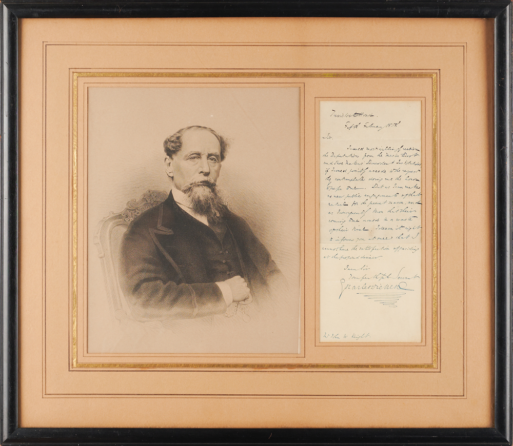 Lot 553 Charles Dickens Autograph Letter Signed