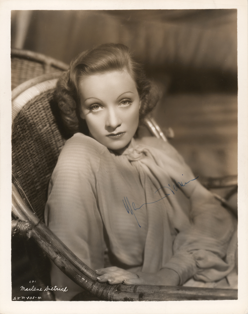 Lot 718 Marlene Dietrich Signed Photograph